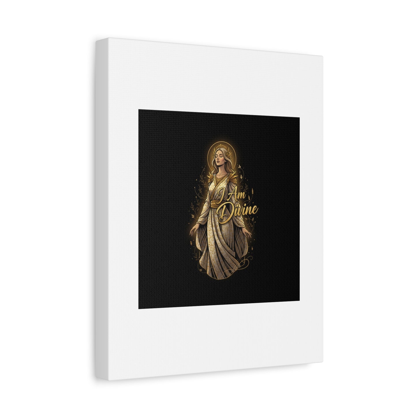 I Am Divine Canvas, Goddess Art Print | Manifest Goddess, Mythic Wall Art