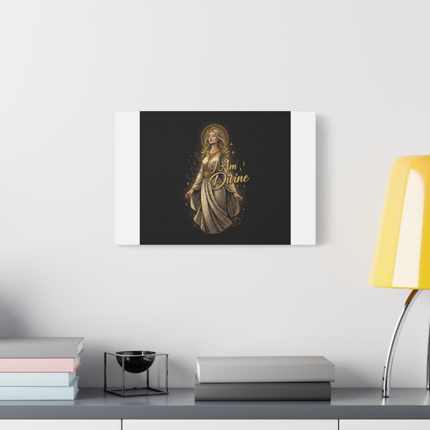 I Am Divine Canvas, Goddess Art Print | Manifest Goddess, Mythic Wall Art