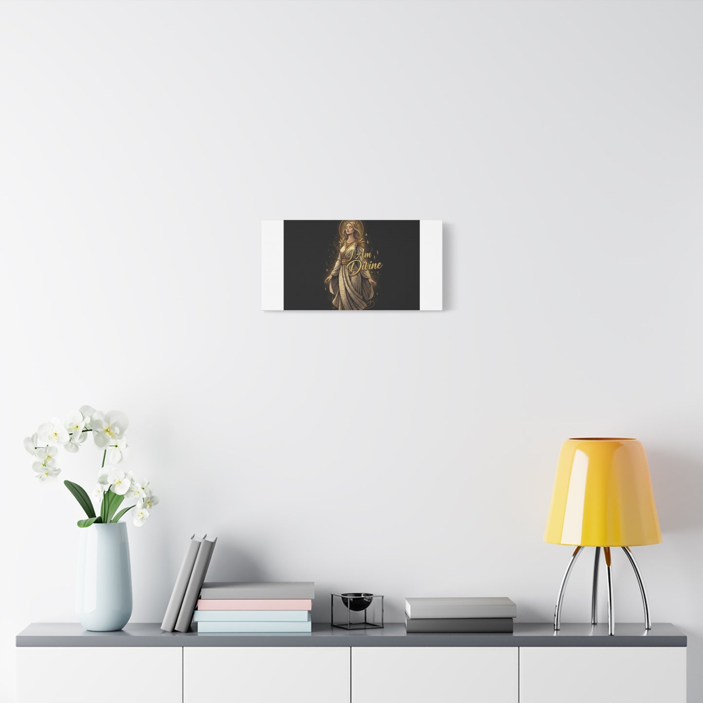 I Am Divine Canvas, Goddess Art Print | Manifest Goddess, Mythic Wall Art
