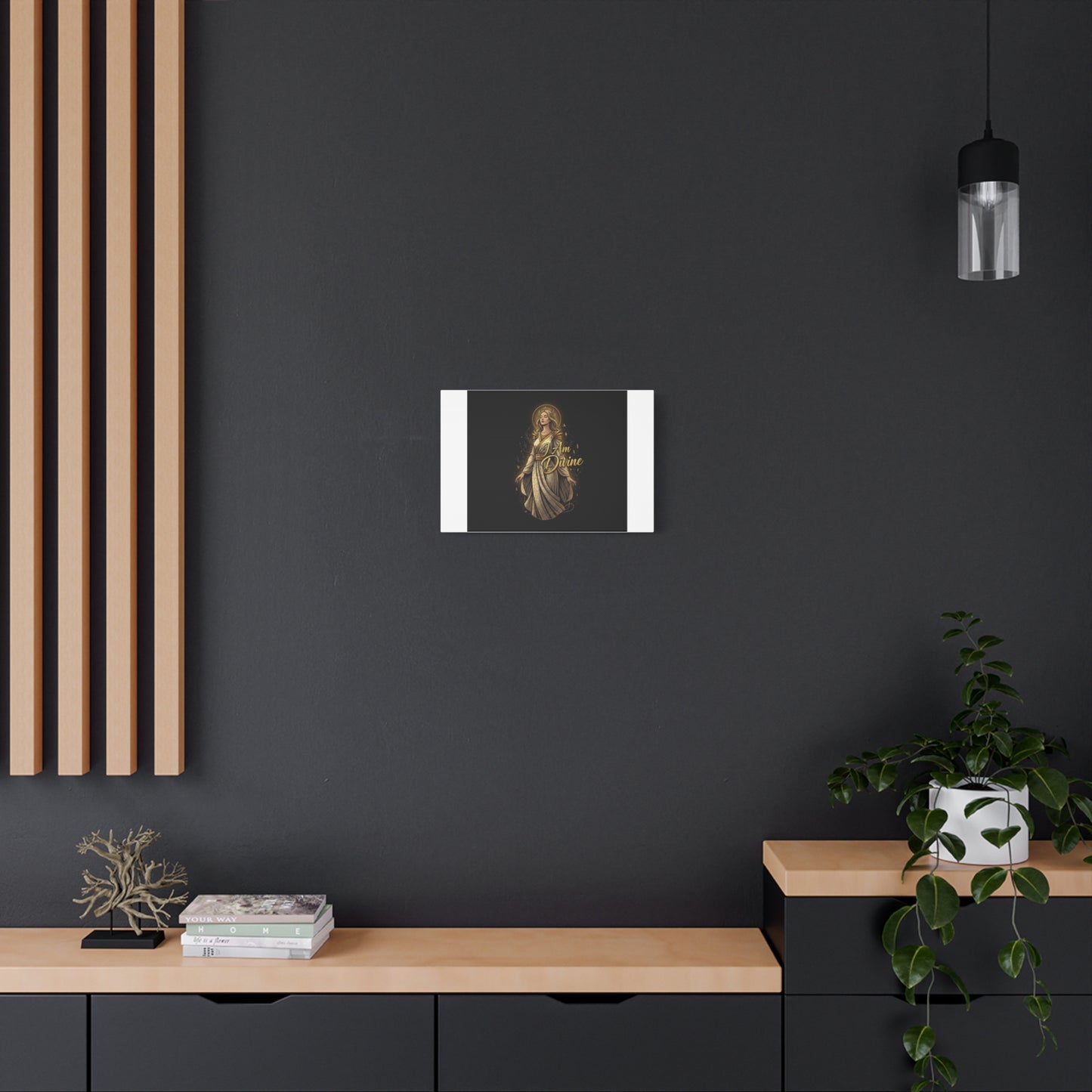 I Am Divine Canvas, Goddess Art Print | Manifest Goddess, Mythic Wall Art