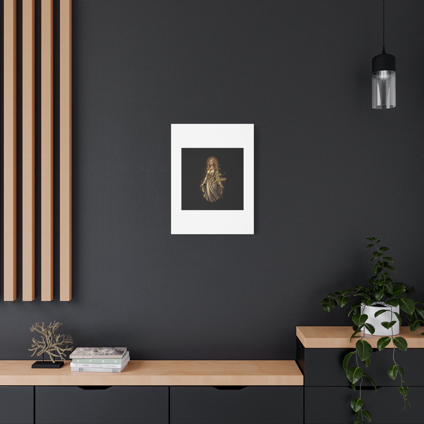 I Am Divine Canvas, Goddess Art Print | Manifest Goddess, Mythic Wall Art