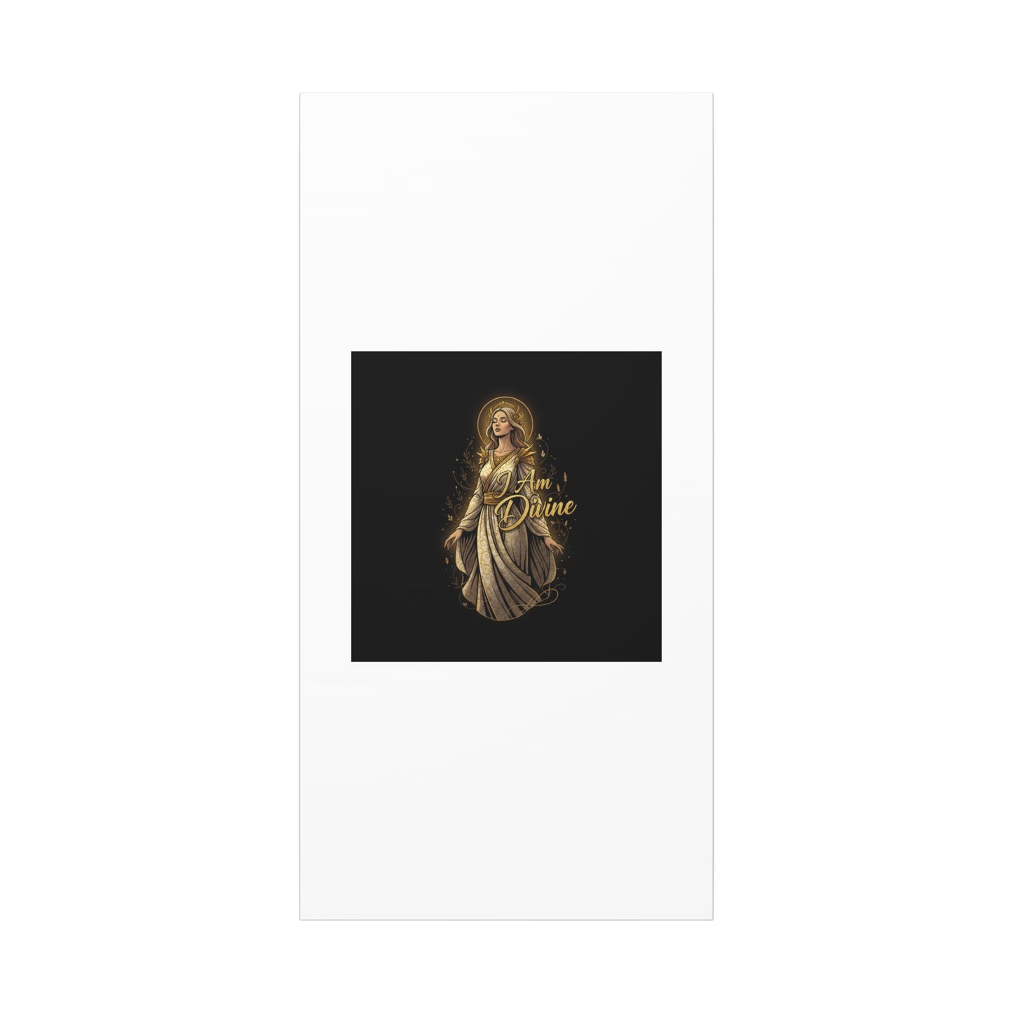 I Am Divine Canvas, Goddess Art Print | Manifest Goddess, Mythic Wall Art