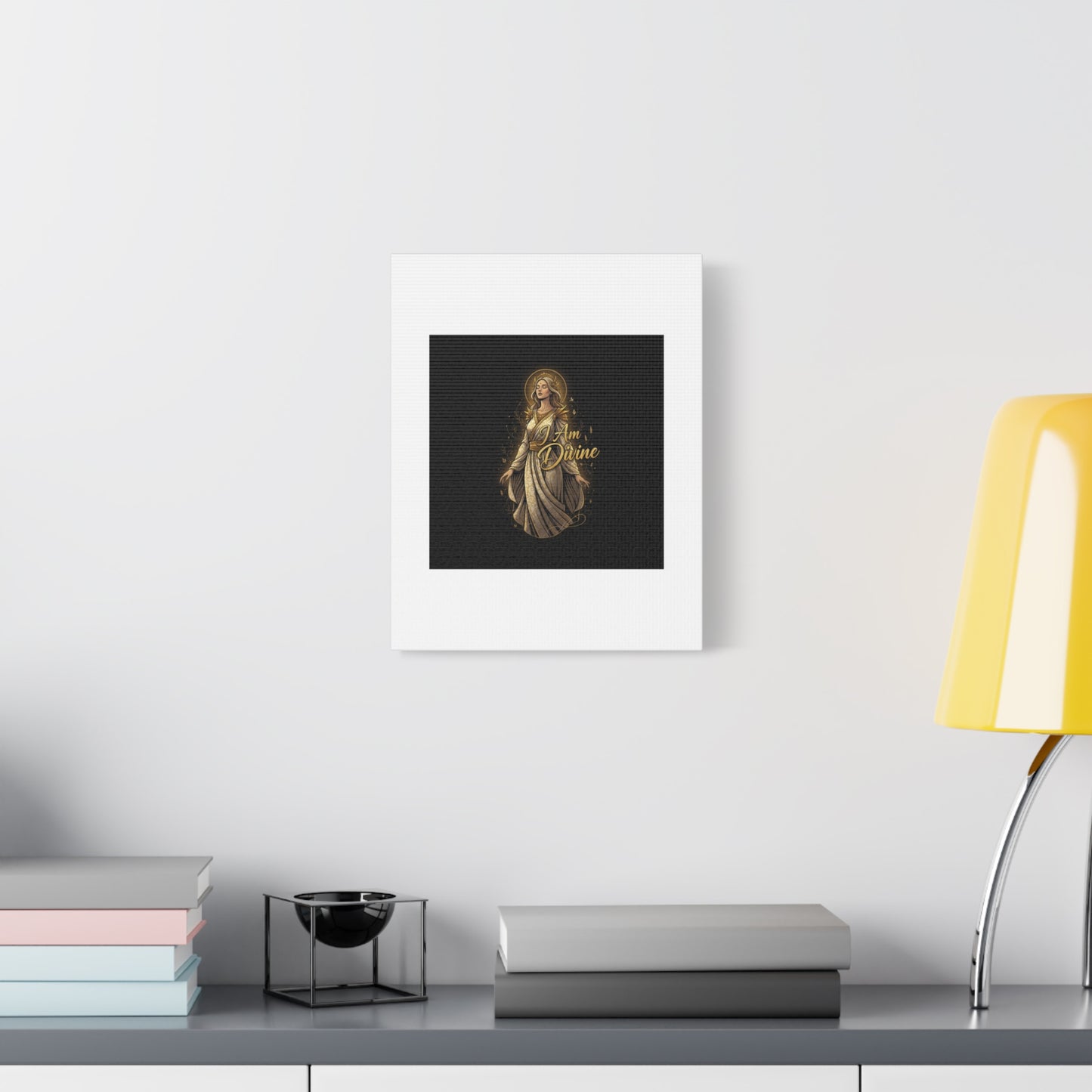 I Am Divine Canvas, Goddess Art Print | Manifest Goddess, Mythic Wall Art