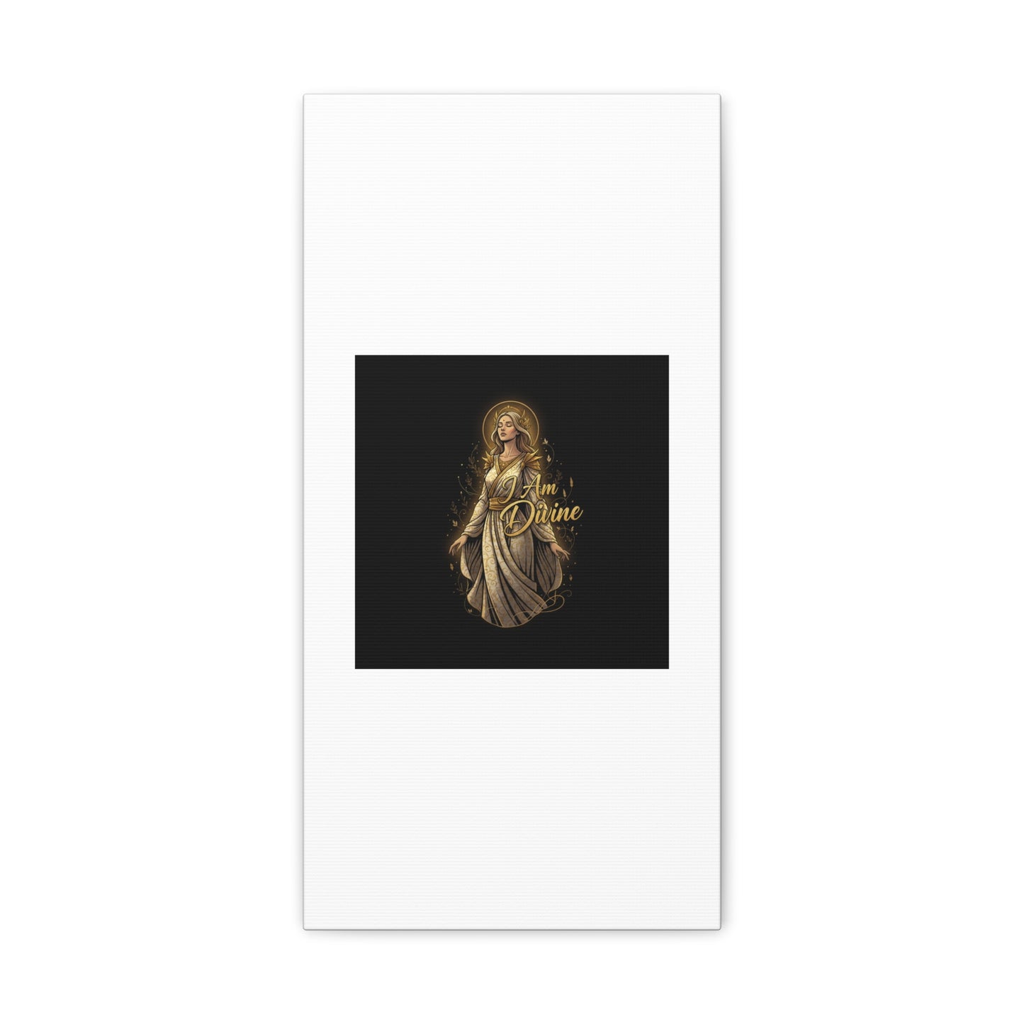 I Am Divine Canvas, Goddess Art Print | Manifest Goddess, Mythic Wall Art