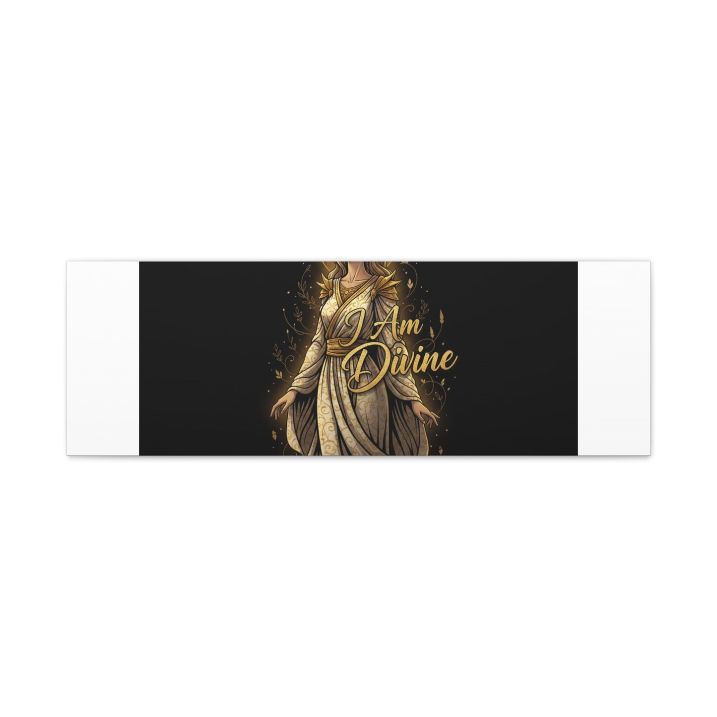 I Am Divine Canvas, Goddess Art Print | Manifest Goddess, Mythic Wall Art