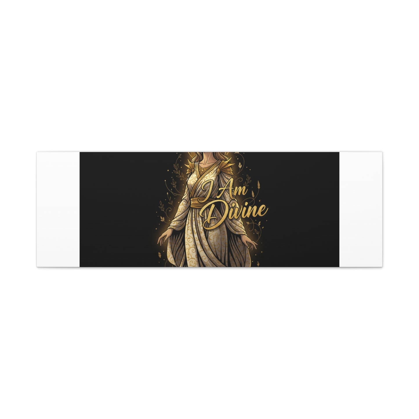 I Am Divine Canvas, Goddess Art Print | Manifest Goddess, Mythic Wall Art