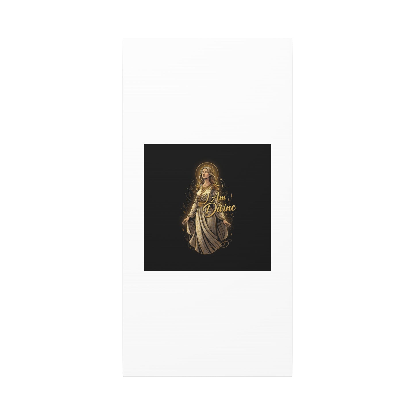 I Am Divine Canvas, Goddess Art Print | Manifest Goddess, Mythic Wall Art
