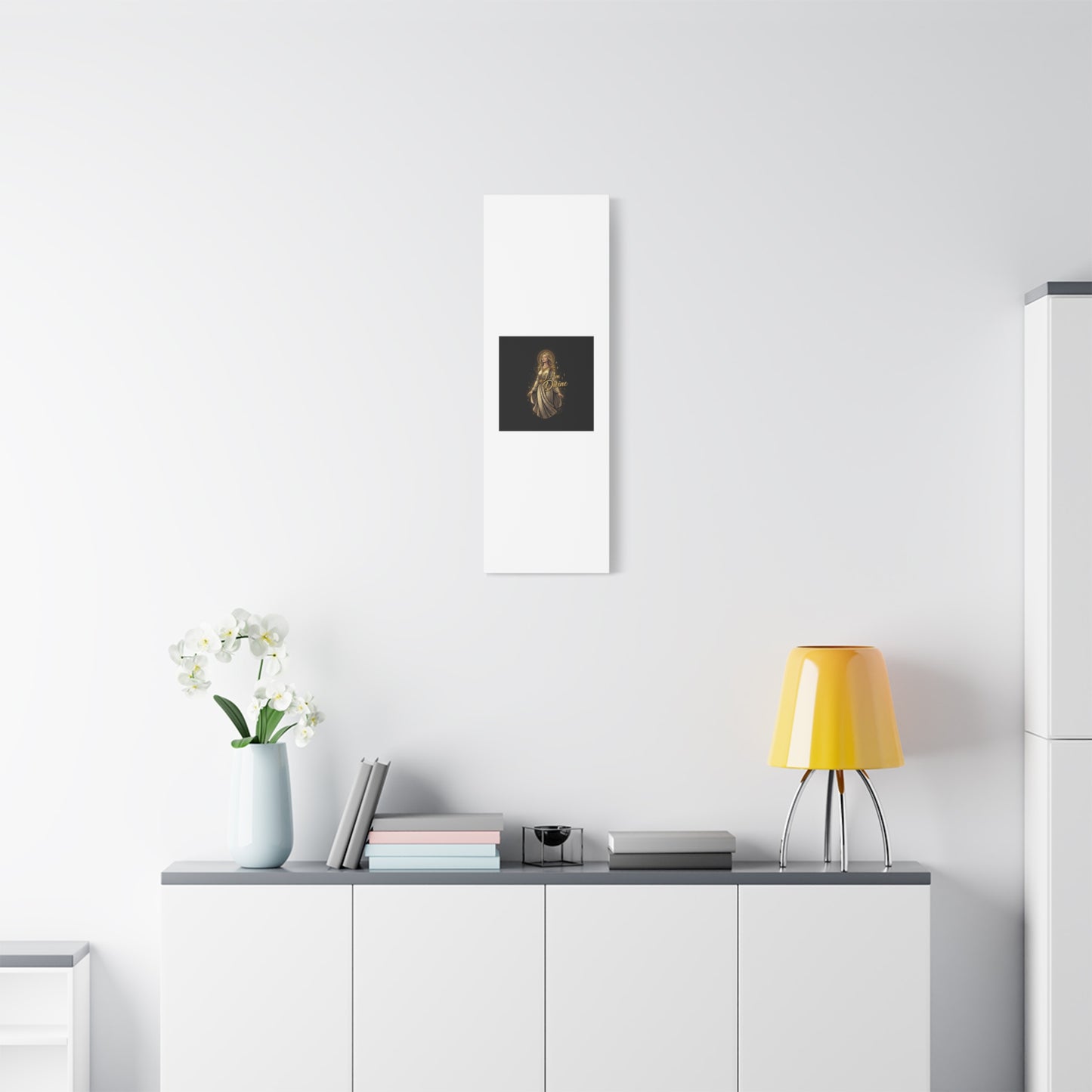 I Am Divine Canvas, Goddess Art Print | Manifest Goddess, Mythic Wall Art