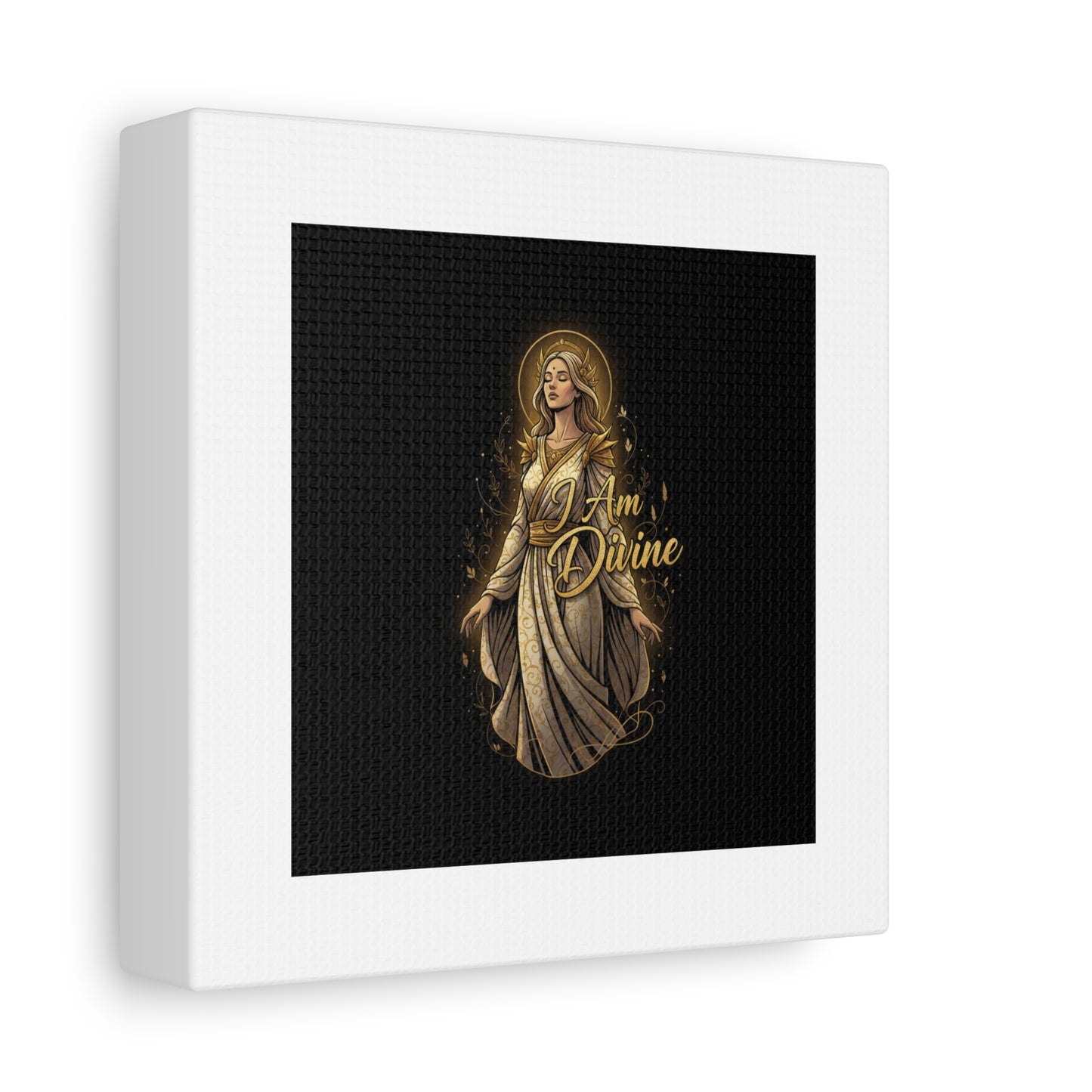 I Am Divine Canvas, Goddess Art Print | Manifest Goddess, Mythic Wall Art