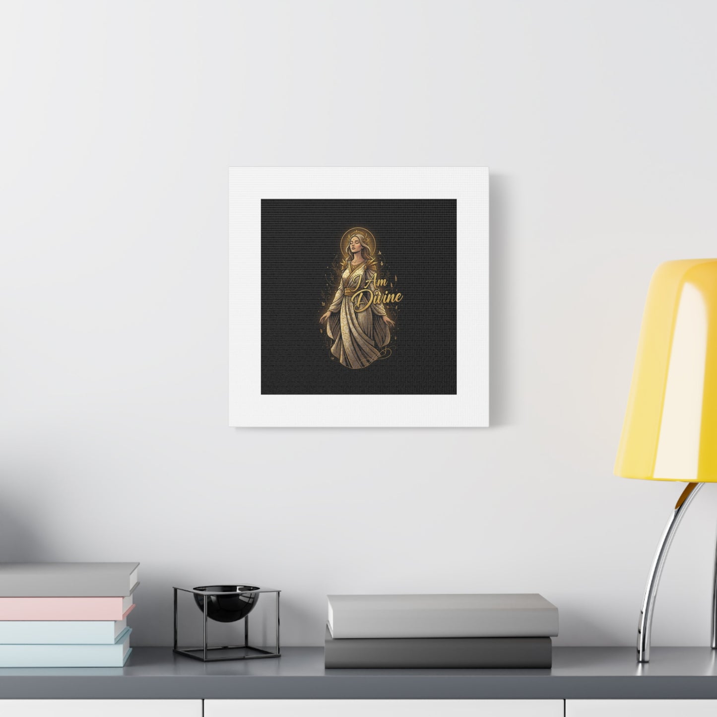 I Am Divine Canvas, Goddess Art Print | Manifest Goddess, Mythic Wall Art