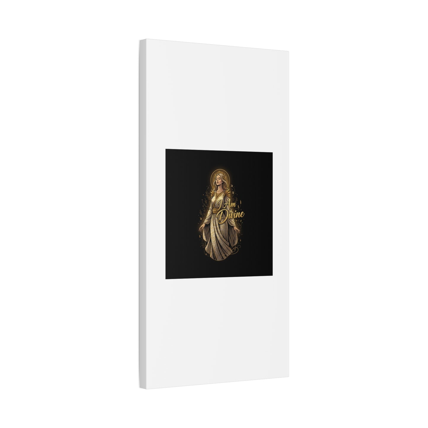I Am Divine Canvas, Goddess Art Print | Manifest Goddess, Mythic Wall Art