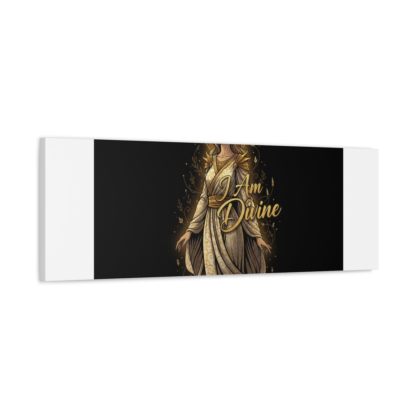 I Am Divine Canvas, Goddess Art Print | Manifest Goddess, Mythic Wall Art