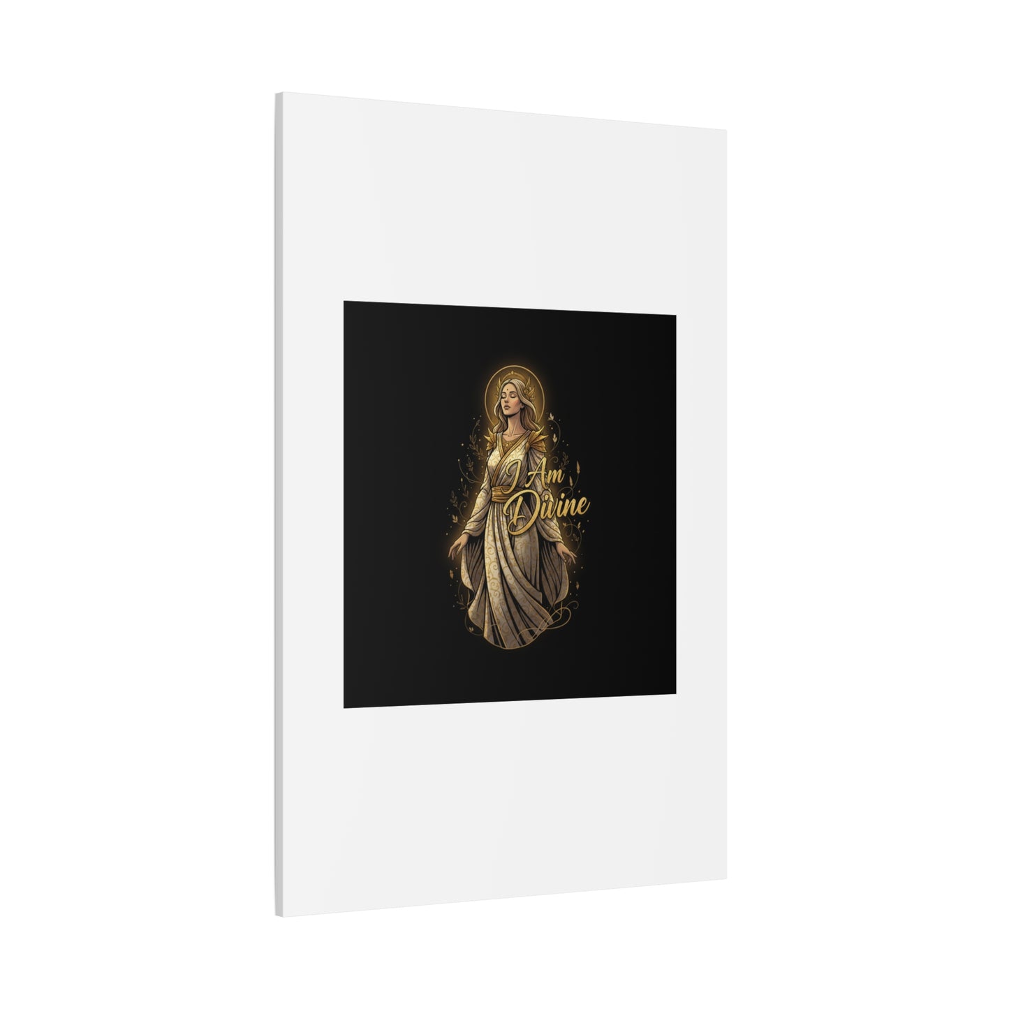 I Am Divine Canvas, Goddess Art Print | Manifest Goddess, Mythic Wall Art